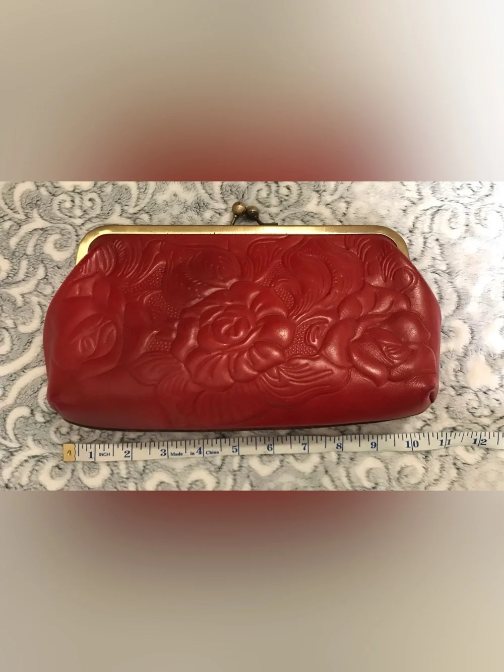 Patricia Nash Burgundy Clutch Bag